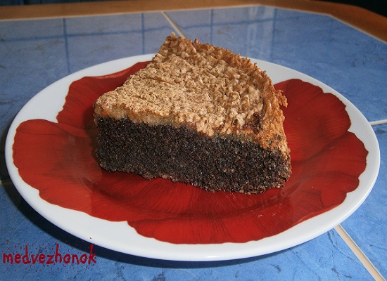 Маковый пирог без муки