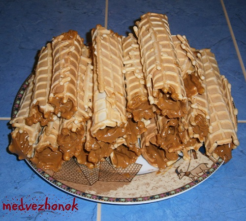 Трубочки со сгущёнкой